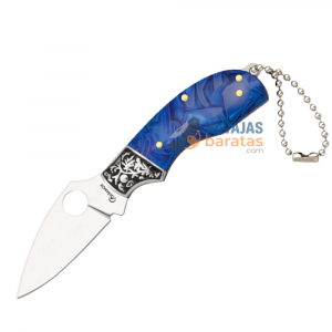 Navaja ALBAINOX Virola Decorada Acrílico Azul