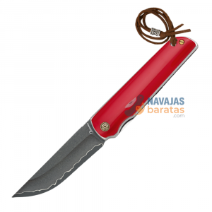 Navaja Damasco ALBAINOX Acero MIX Roja