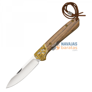 Navaja ALBAINOX Virola Decorada Madera Zebra 25216