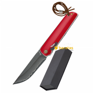Navaja Damasco ALBAINOX Acero MIX Roja