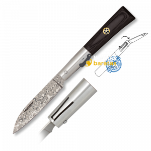 Navaja Damasco ALBAINOX Estilo Taramundi Pistón Negra