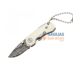 Navaja Damasco ALBAINOX Acrílico Blanco