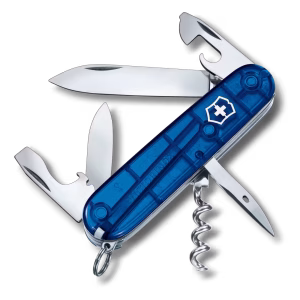 Victorinox Spartan Azul Translúcida – Navaja Suiza 12 Funciones