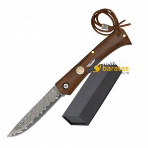 Navaja ALBAINOX Damasco 73 Capas Madera Pistón 25294