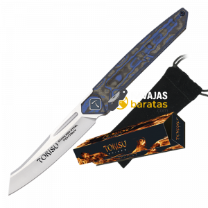 Navaja Táctica TOKISU Mikarta Blue Mix Tanto