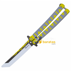 Navaja Abanico Entrenamiento ALBAINOX Fire Neon Gris/Amarillo 02293