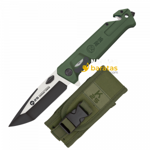 Navaja Táctica K25 Goma Titanio Verde 25239