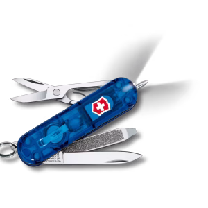 Navaja Suiza Victorinox Signature Lite Azul Translúcida 0.6226.T2