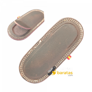 Funda de Navaja Artesanal en Cuero Marrón Chocolate