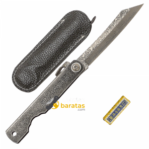 Navaja Japonesa JKR Higonokami Damasco Lavado Piedra JKR0891