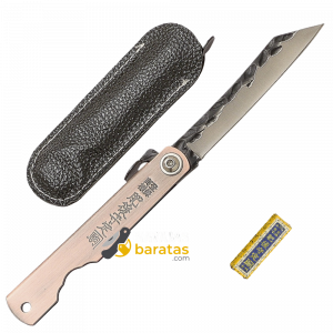 Navaja Japonesa JKR Higonokami Bronce Satinado JKR0892