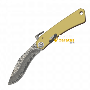 Navaja Higonokami Kukri Damasco Albainox Latón 25358