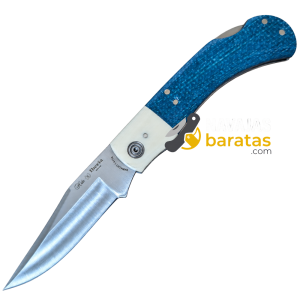 Navaja Miguel Nieto Iberia Alpina Micarta Yute Azul Micarta Hueso 649 PROTOTIPO