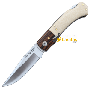Navaja Nieto Iberia Alpina Micarta Hueso Virola Stamina Marrón 649 W ALP