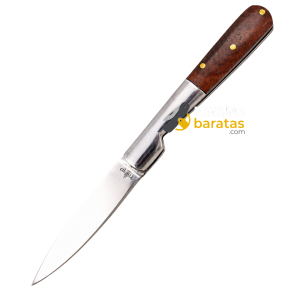 Navaja Third Vendetta de madera de olivo y acabado espejo N6
