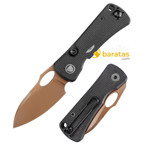 Navaja Trivisa Andromeda-BM Micarta Negra y Oro Rosa TRYD02BM14